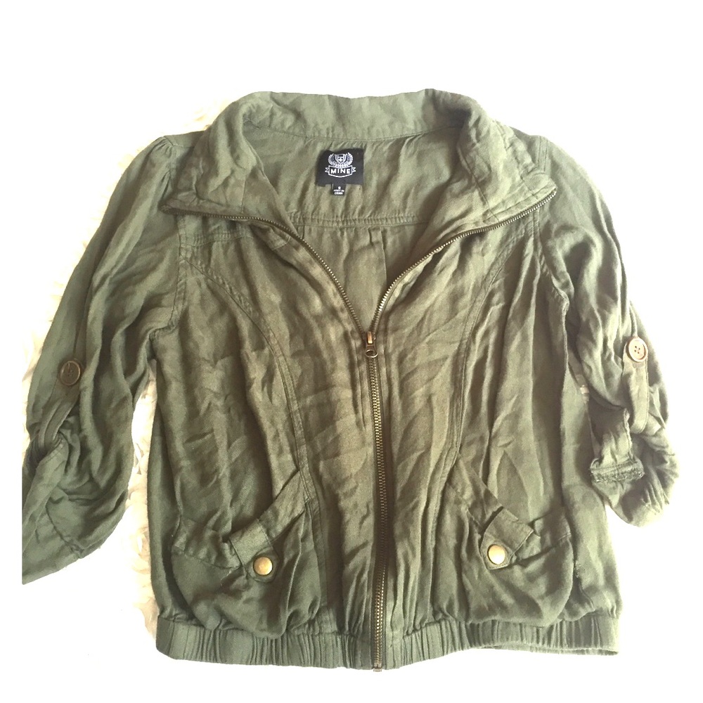 Olive green cotton jacket!‎